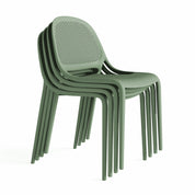 Shay Indoor and Outdoor Stackable Chair - Aloe Green - Set of 4