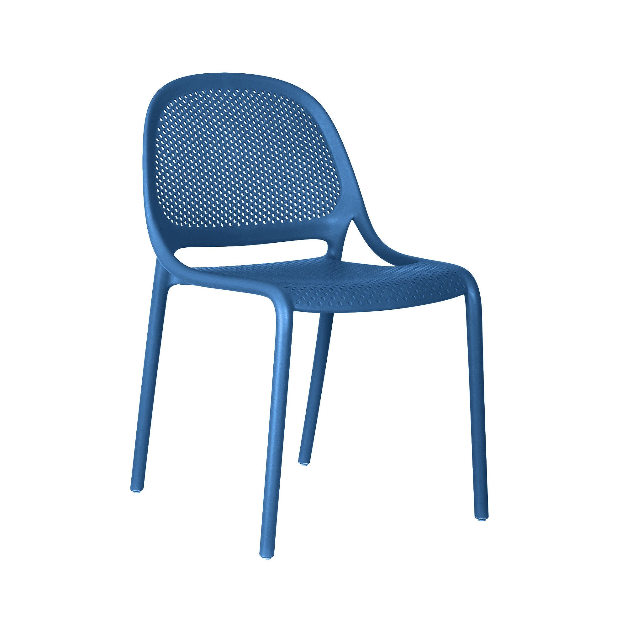 Shay Stackable Chair - Berry Blue, Indoor/Outdoor - Set of 2
