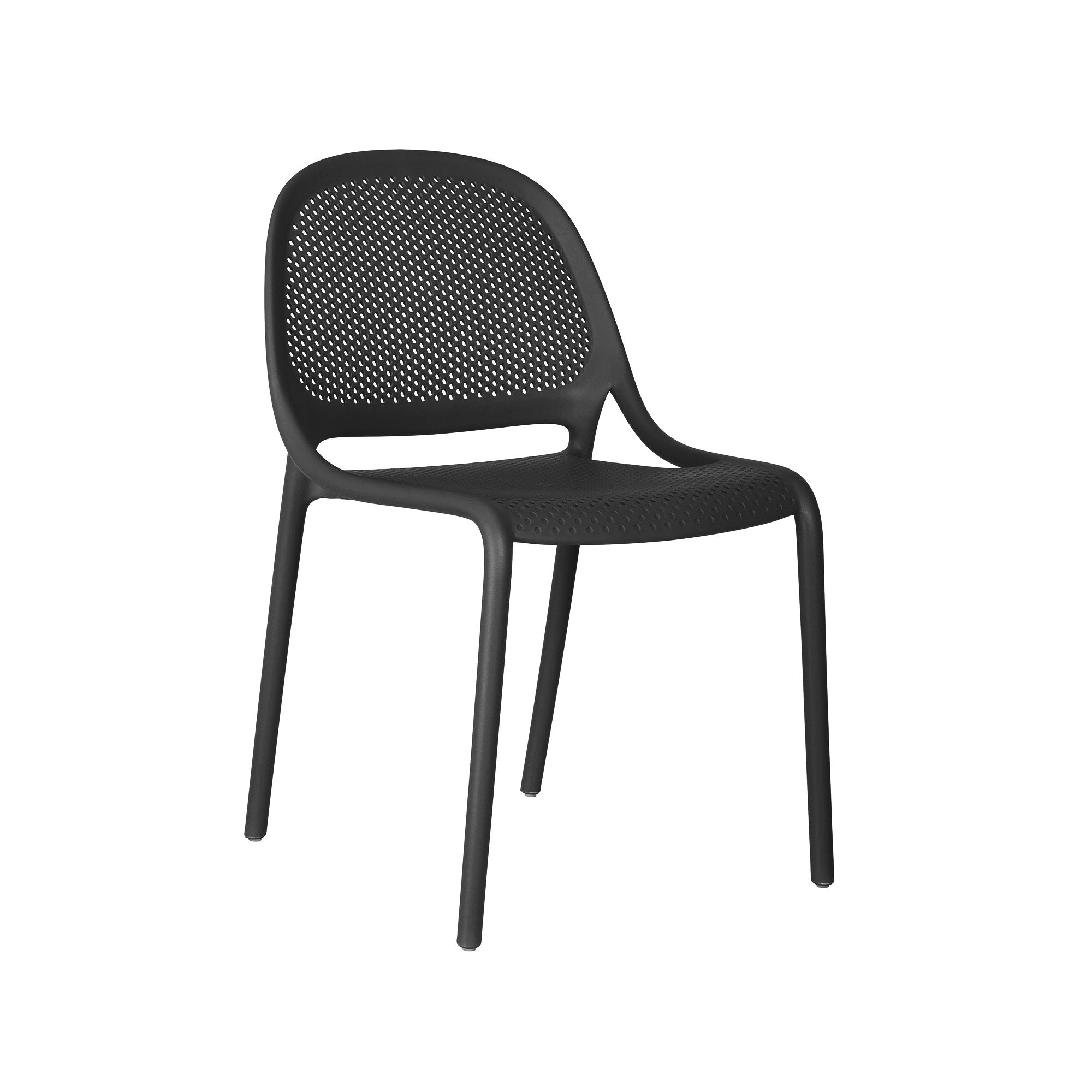 Shay Stackable Chair - Black, Indoor/Outdoor - Set of 2