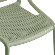 Shay Indoor and Outdoor Stackable Chair - Moss Green - Set of 4