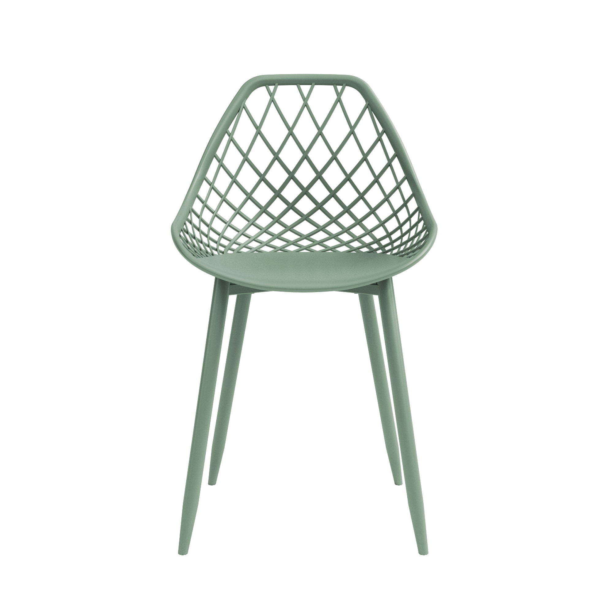 Kurv® Dining Chair - Aloe Green, Indoor/Outdoor - Set of 2