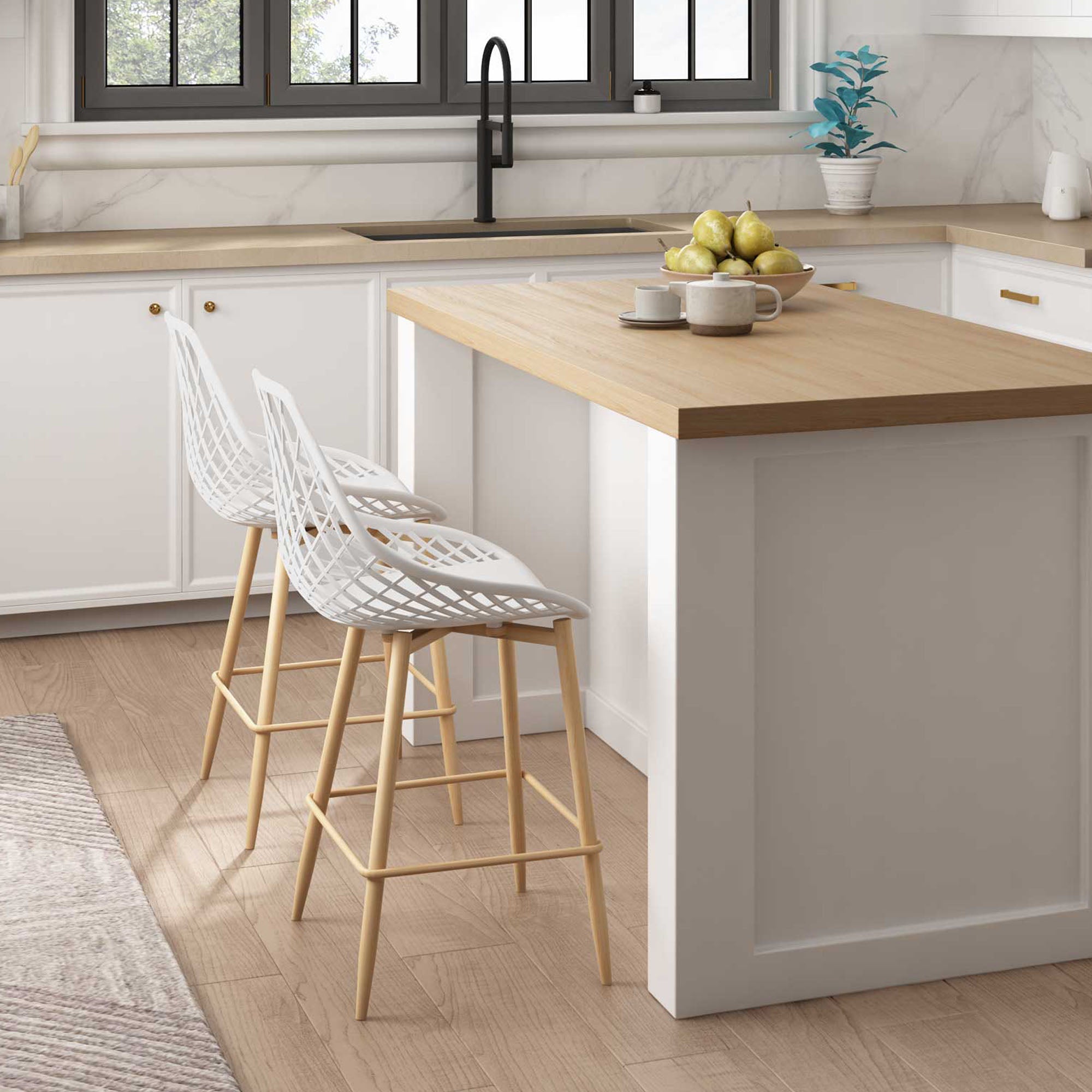 Jamesdar: Kurv™ Modern Counter Chairs for Indoors and Outdoors