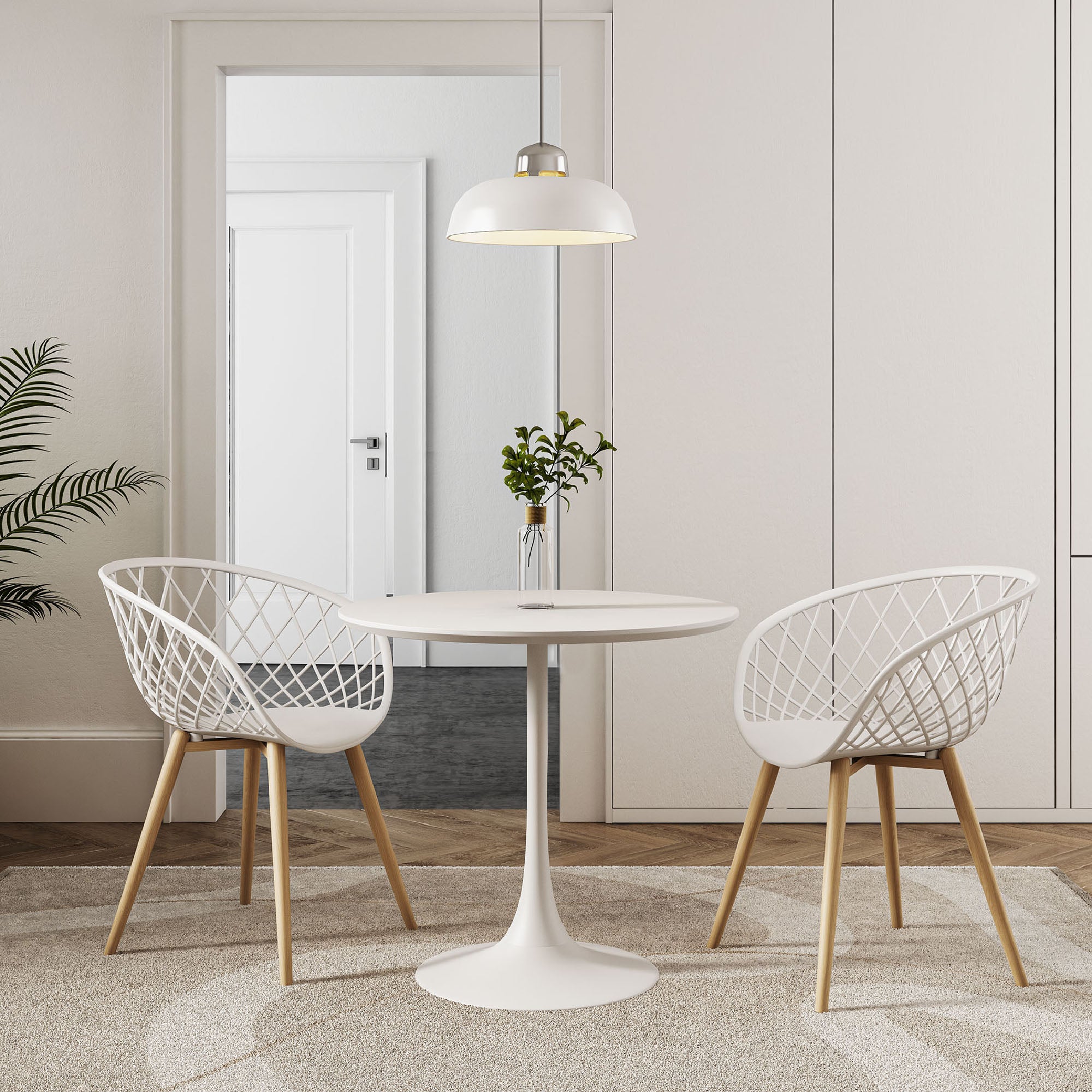 Kurv® Series Cafe Table + Kurv® Chair - Set of 2