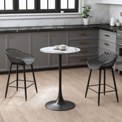 Kurv® Series Counter Cafe Table 24"+ Kurv® Counter Stool - Set of 2