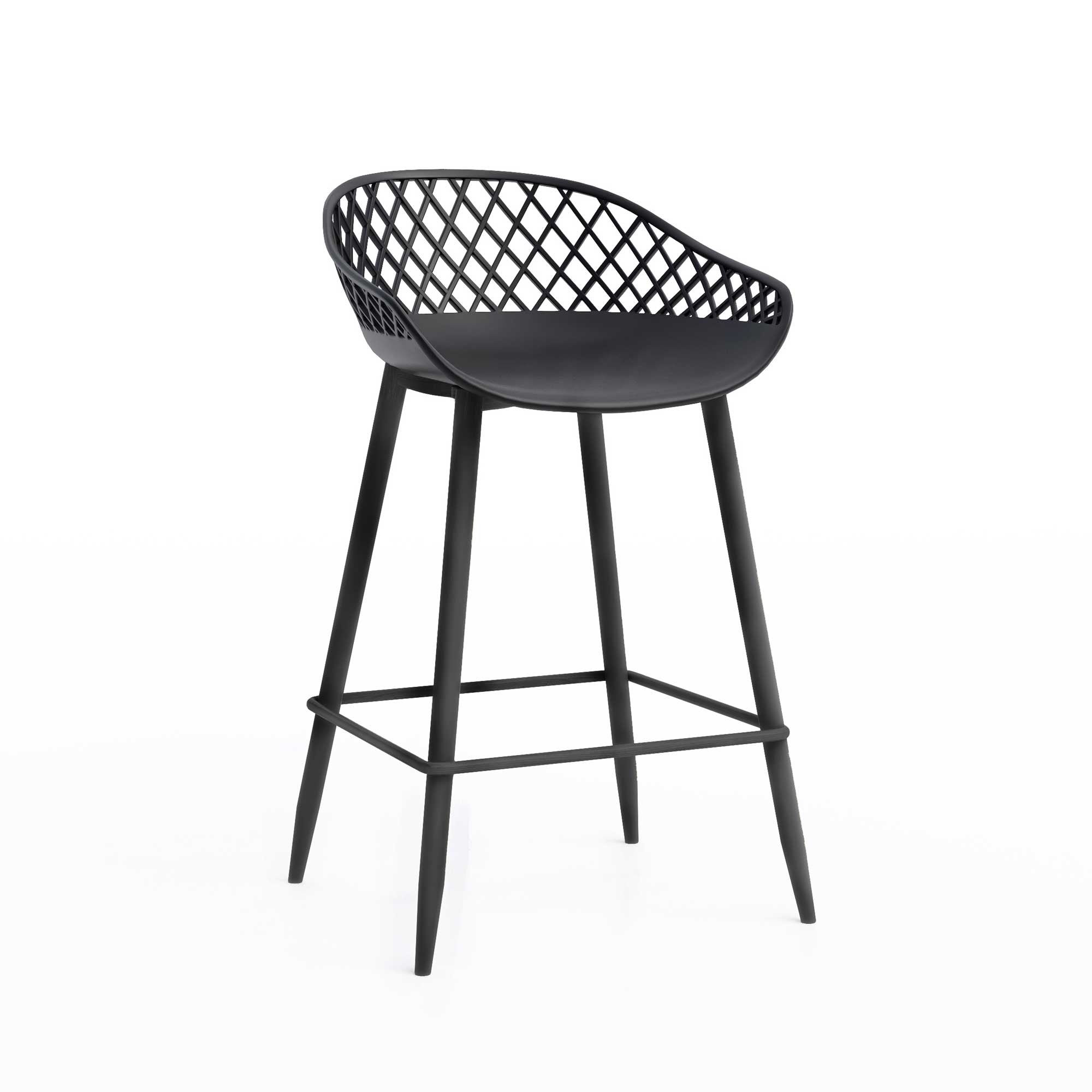 Kurv® Series Counter Cafe Table 24"+ Kurv® Counter Stool - Set of 2