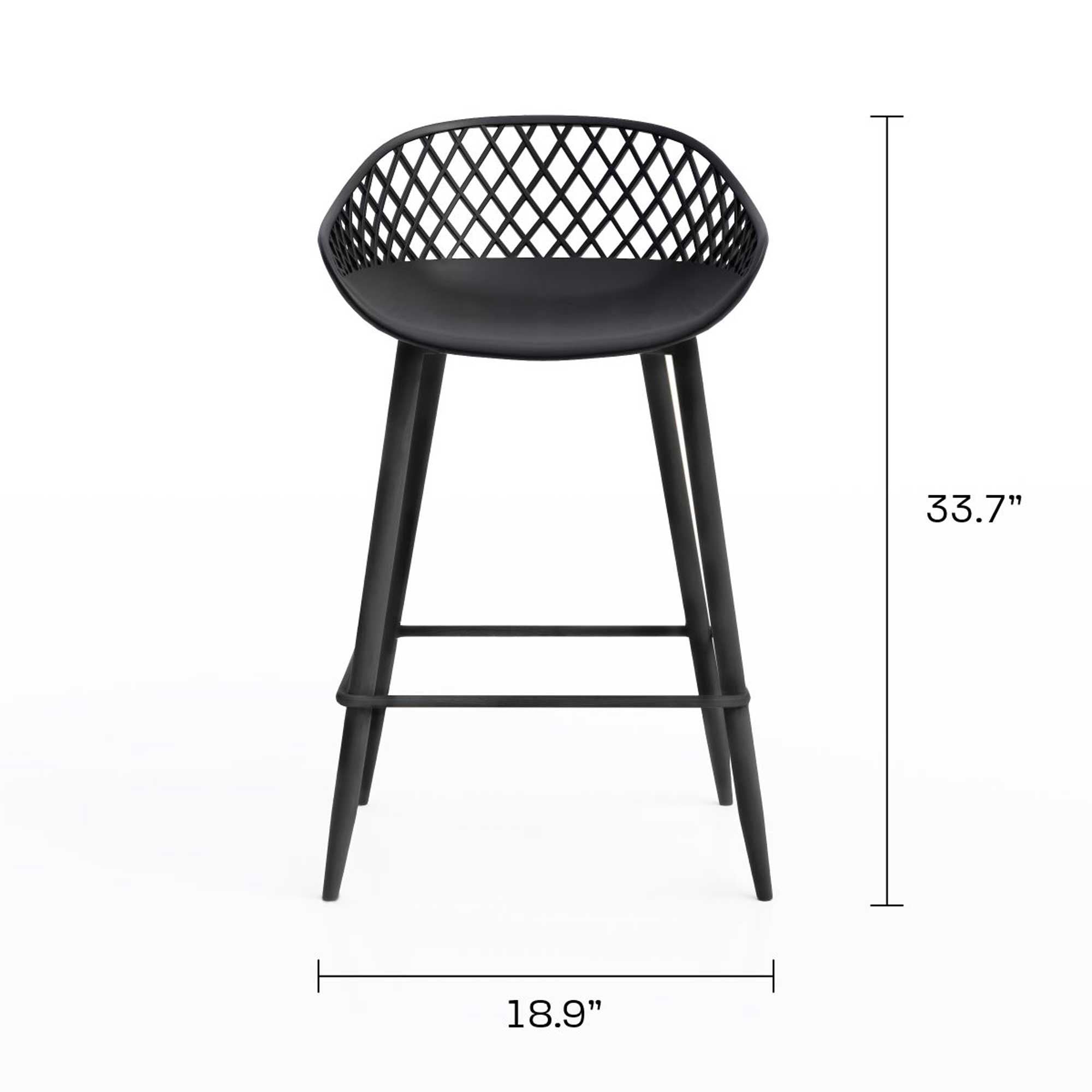 Kurv® Series Counter Cafe Table 24"+ Kurv® Counter Stool - Set of 2