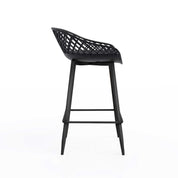Kurv® Series Counter Cafe Table 24"+ Kurv® Counter Stool - Set of 2