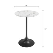 Kurv® Series Counter Cafe Table 24"+ Kurv® Counter Stool - Set of 2