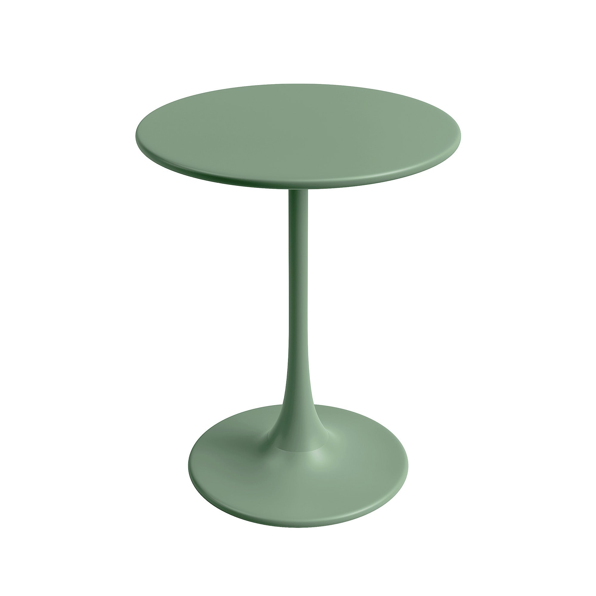 Kurv® Bistro Table - All Steel - Aloe Green, Indoor/Outdoor