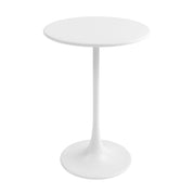 Kurv® All Steel Counter Bistro Table for Indoors or Outdoors - 24”D x 36”H – White
