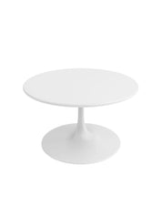 Kurv™ Series All Steel Coffee Table – White - 31.5"D x 17"H