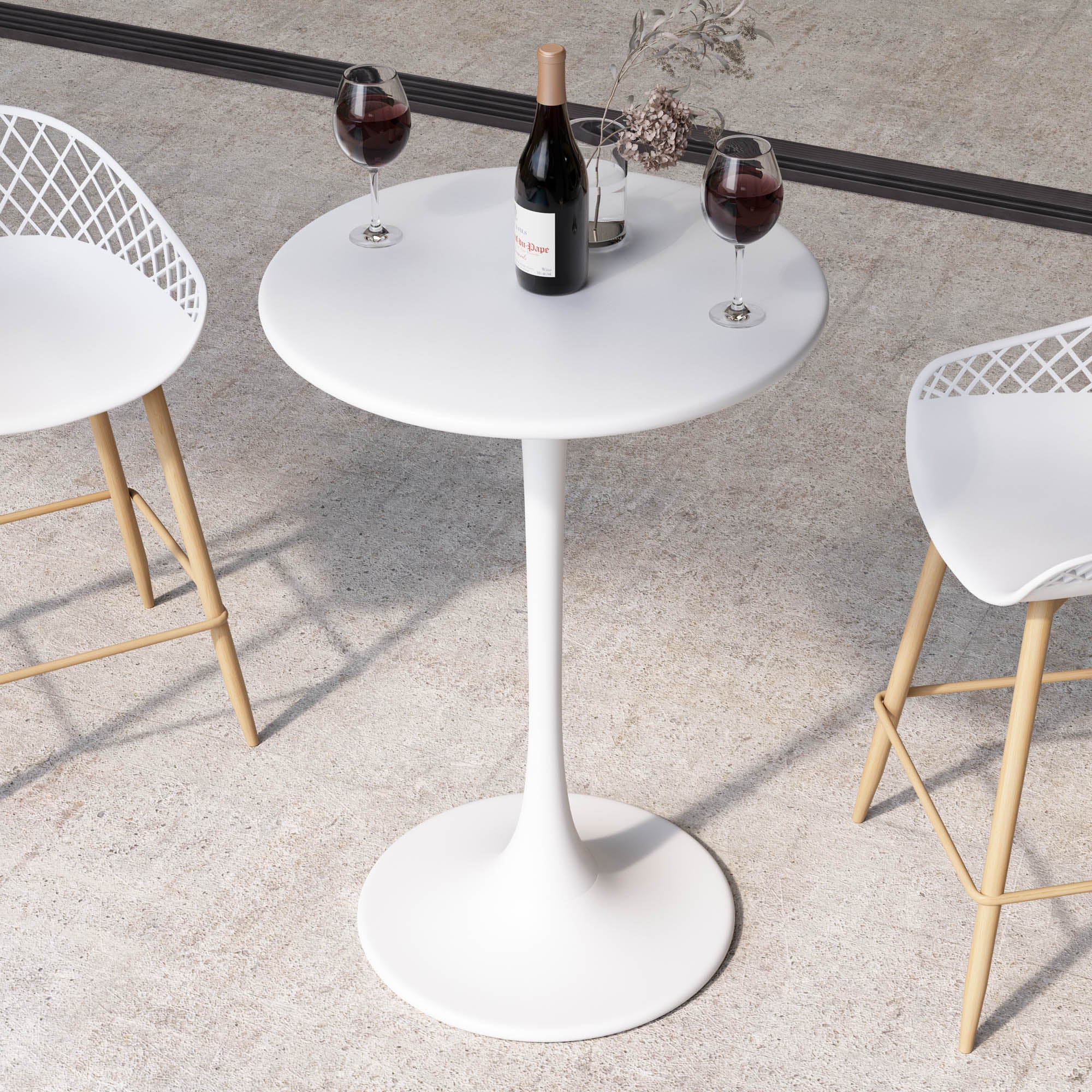 Kurv® Counter Height Table - White