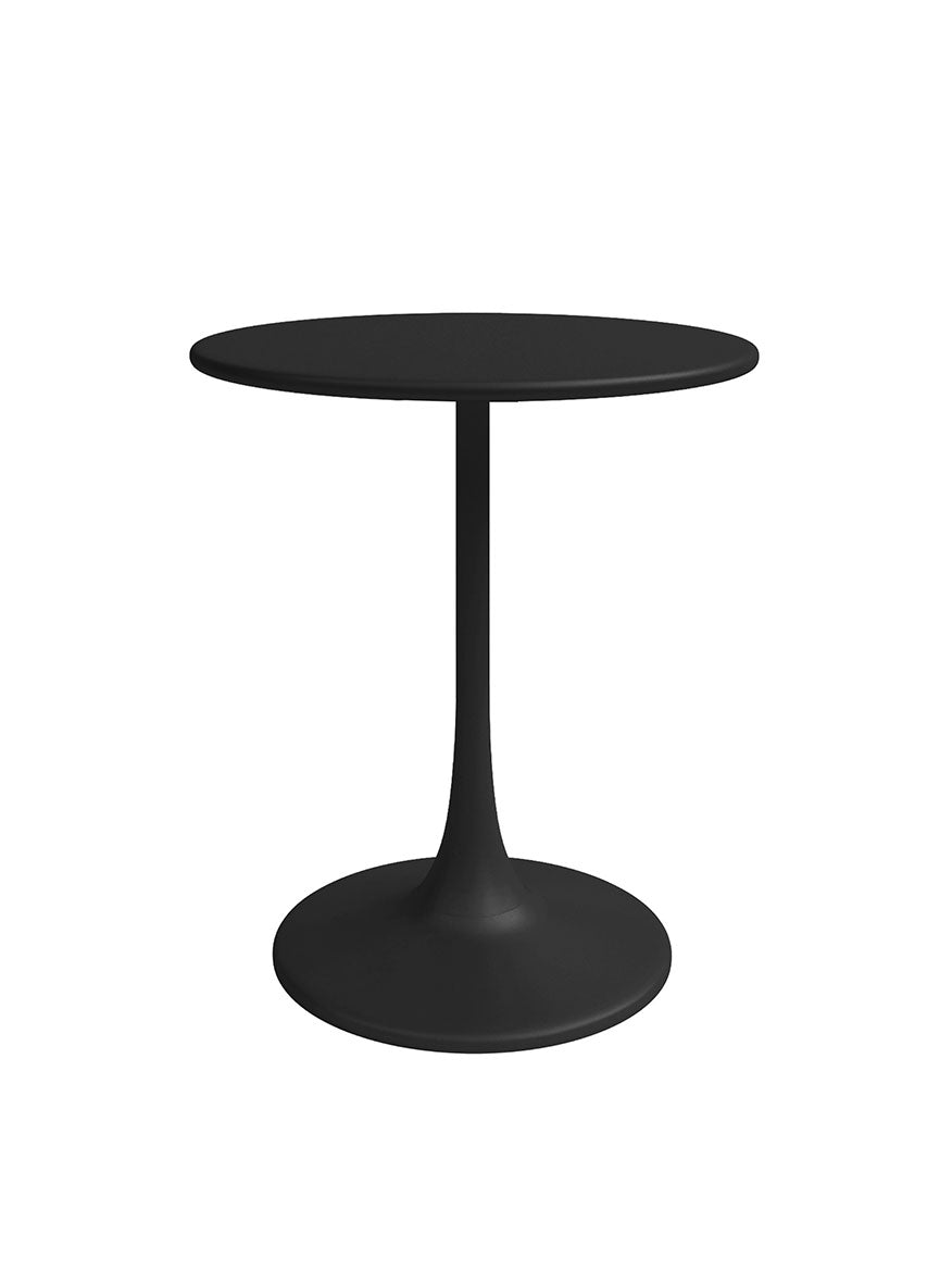 Kurv™ Series Black Bistro Steel Table - 24"D x 30"H