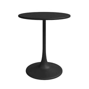 Kurv® All Steel Bistro Table for Indoors or Outdoors - 24”D x 30”H – Black