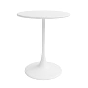 Kurv® All Steel Bistro Table for Indoors or Outdoors - 24”D x 30”H – White