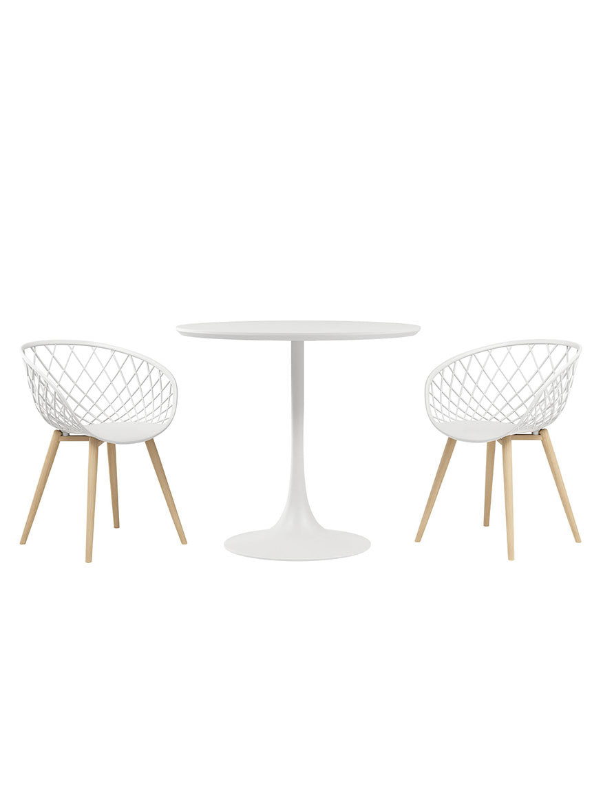 Kurv® Series Cafe Table + Kurv® Chair - Set of 2