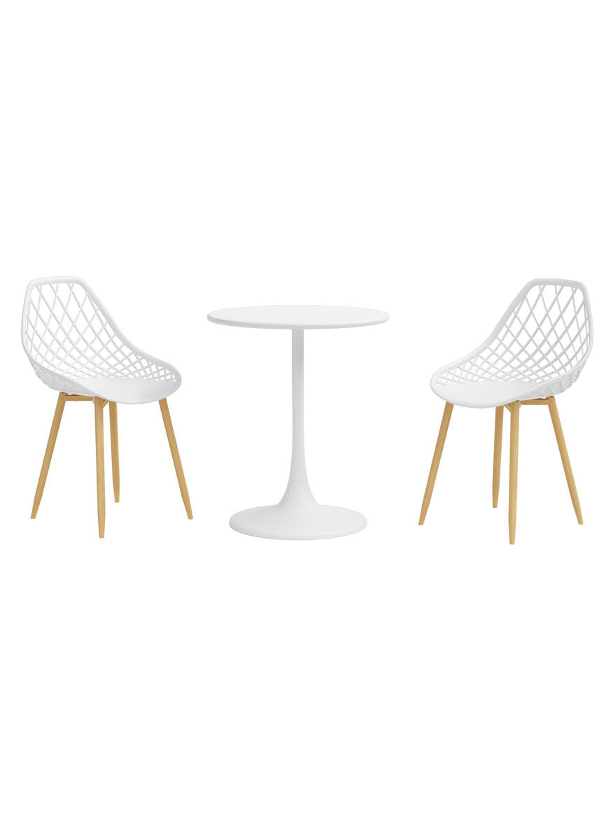 Kurv® Series Bistro Table + Kurv® Dining Chair - Set of 2