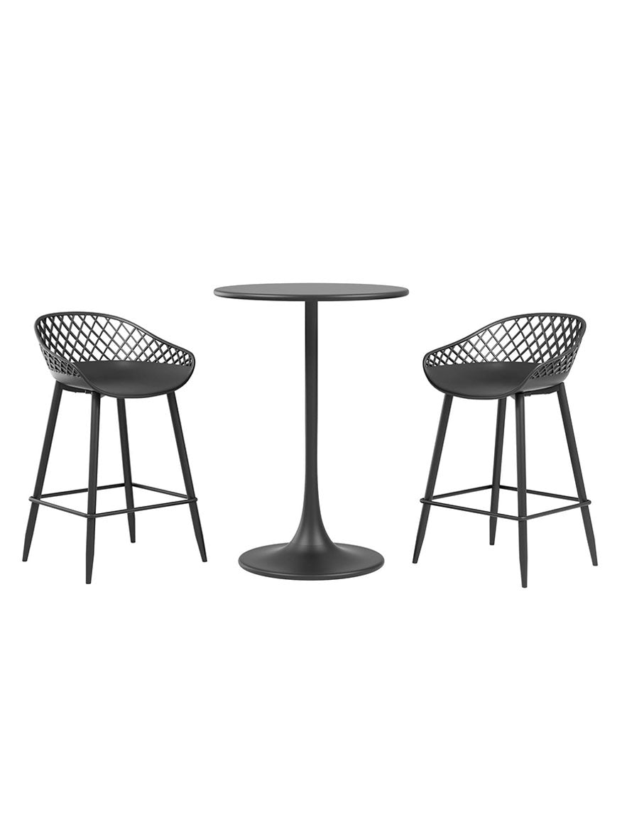 Kurv® Series Bistro Counter Table + Kurv® Counter Stool - Set of 2