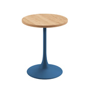 Elise Wood Top Round Table 24"D x 30"H - Berry Blue
