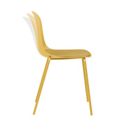 Serena Stackable Chair with Cushion - Ginger Yellow - Set of 4