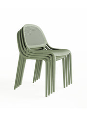 Shay Indoor and Outdoor Stackable Chair - Moss Green - Set of 4