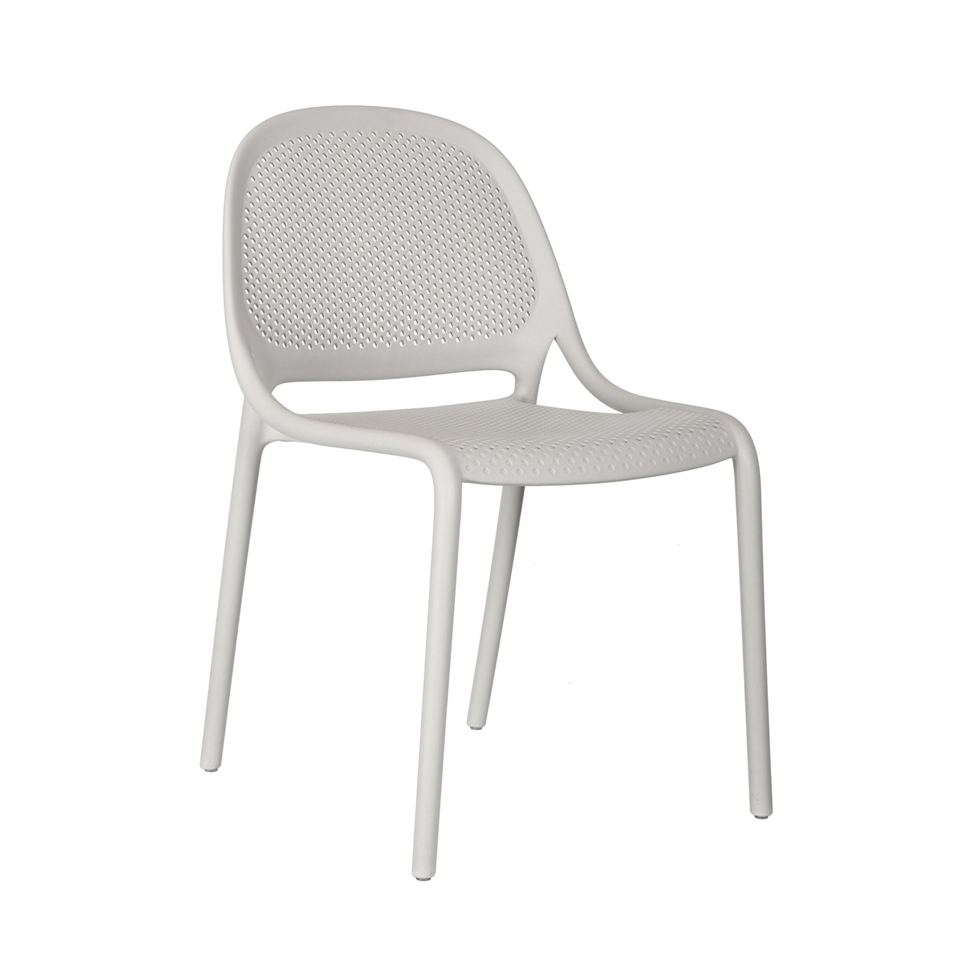 Shay Stackable Chair - Cement Gray, Indoor/Outdoor - Set of 2