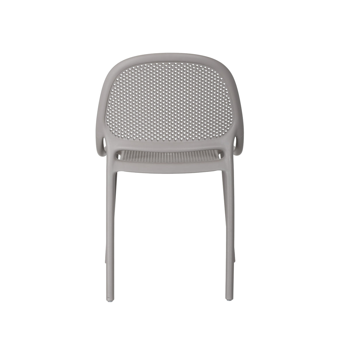 Shay Indoor and Outdoor Stackable Chair - Elephant Gray - Set of 4