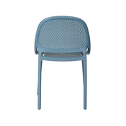 Shay Indoor and Outdoor Stackable Chair - Whale Blue - Set of 4