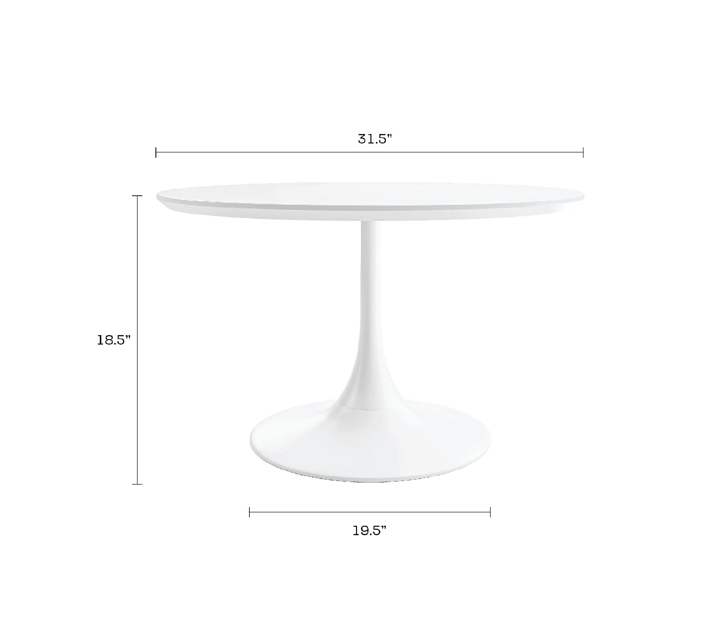 Kurv® Coffee Table - White