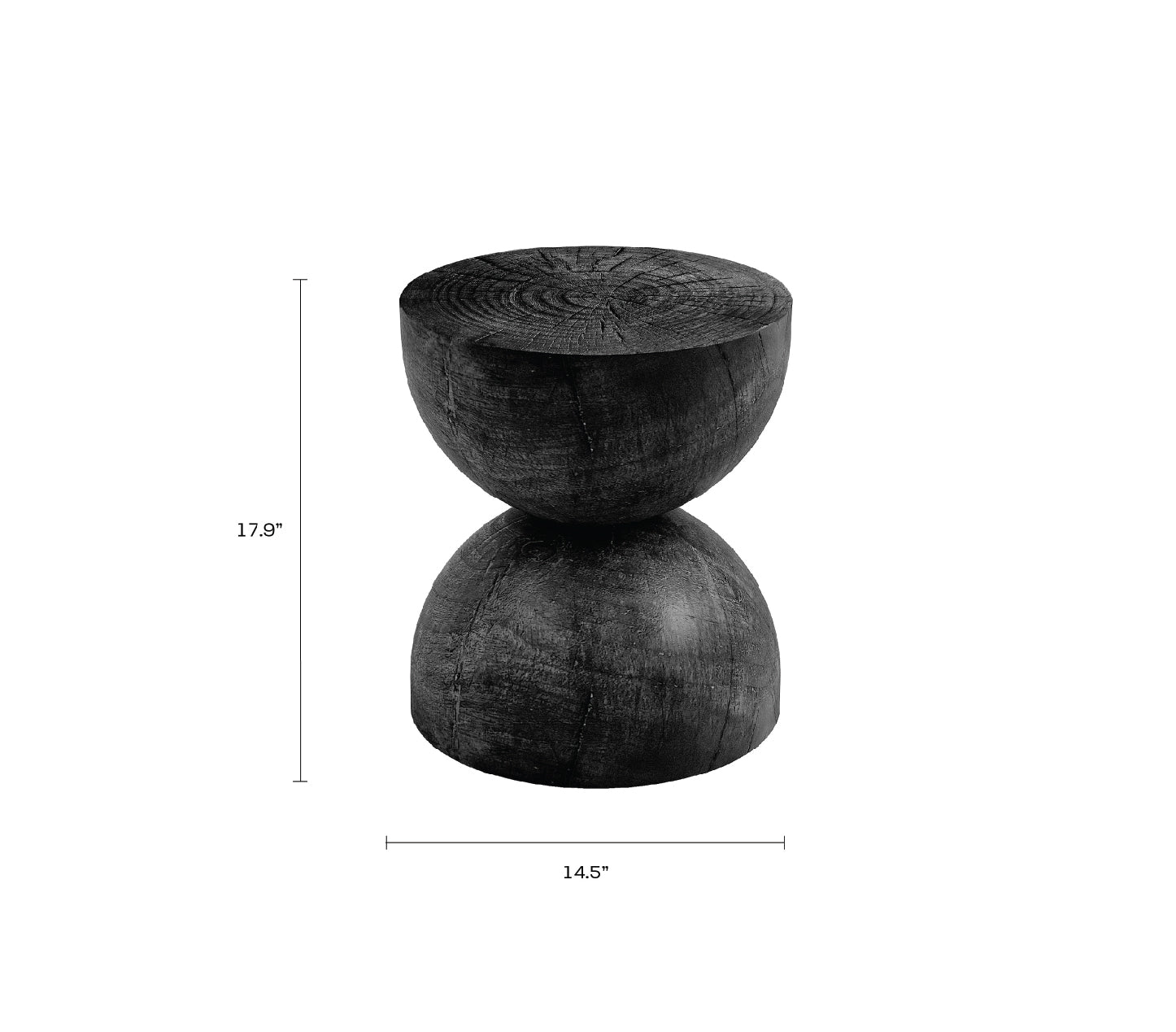 Alina Side Table - Dark Brown