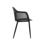 Blake Chair - Black with black legs - Set of 2