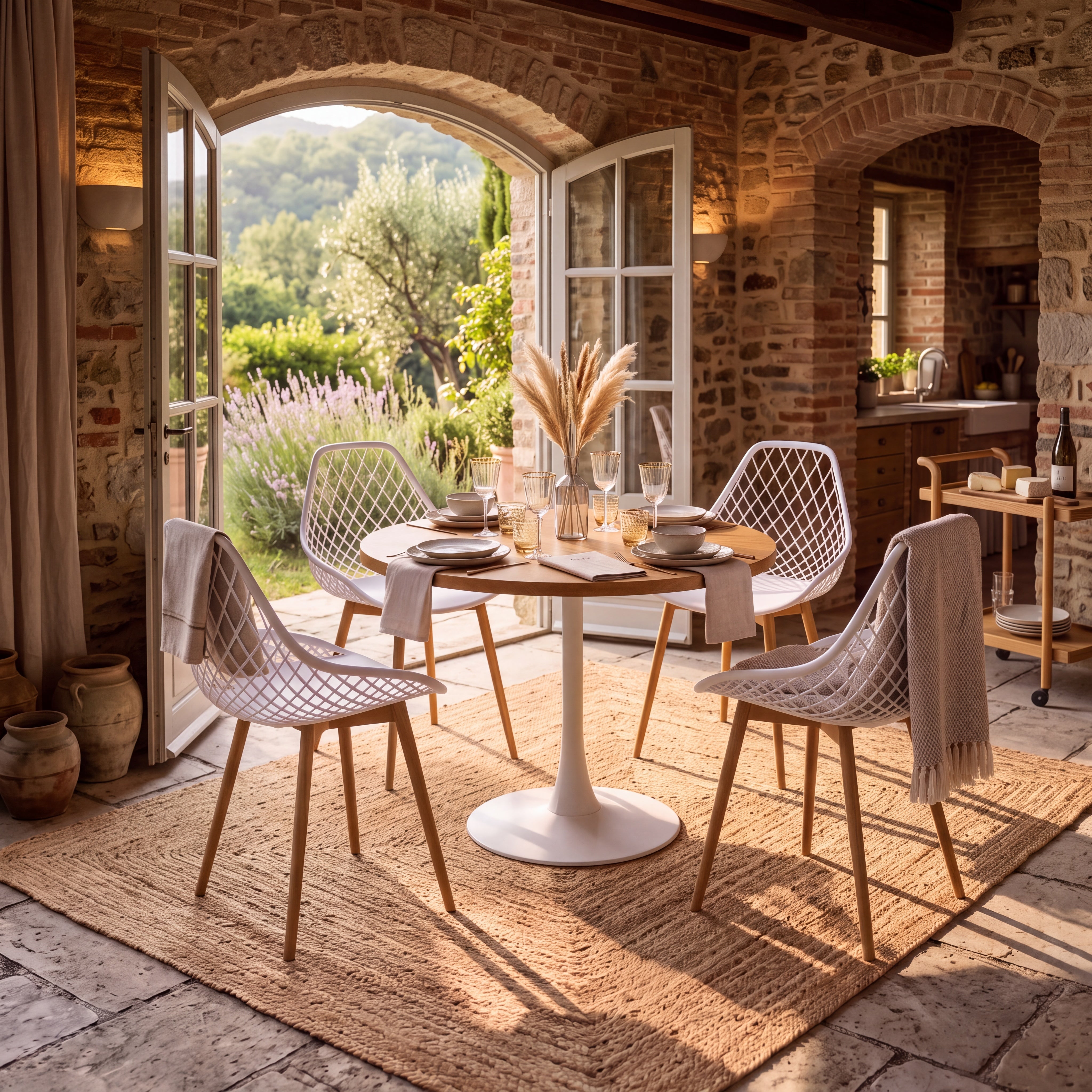 Elise Dining Table 36 in. - White
