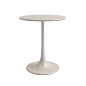 Kurv® All Steel Bistro Table for Indoors or Outdoors - 24”D x 30”H – Cement Gray