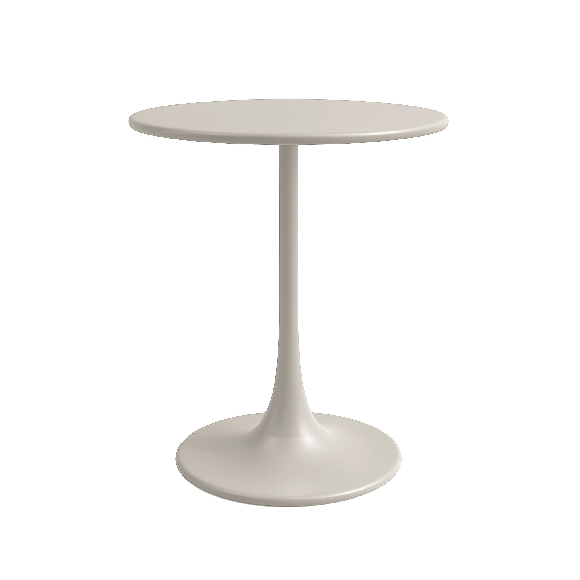 Kurv® All Steel Bistro Table for Indoors or Outdoors - 24”D x 30”H – Cement Gray