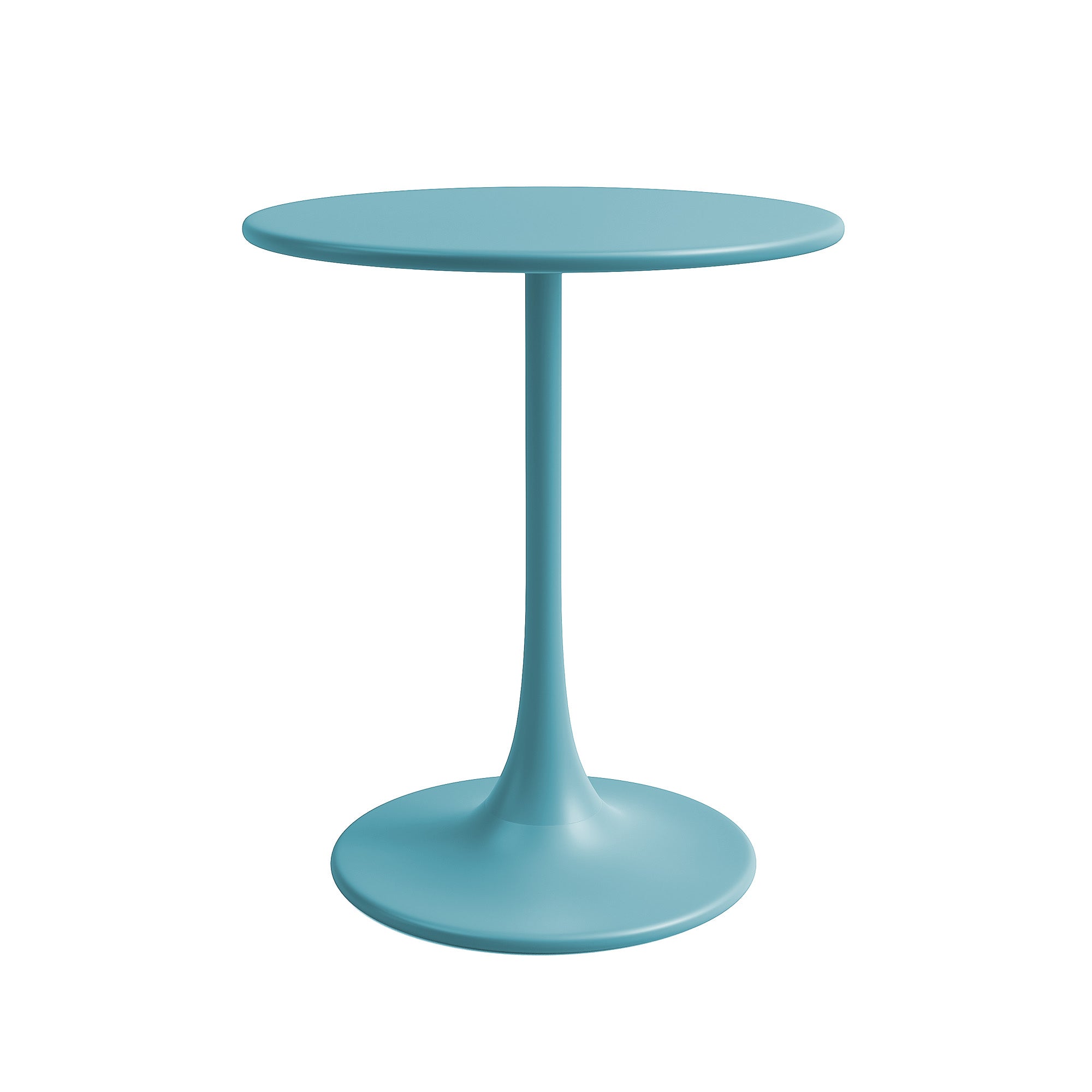 Kurv® All Steel Bistro Table for Indoors or Outdoors - 24”D x 30”H – Tiffany Blue