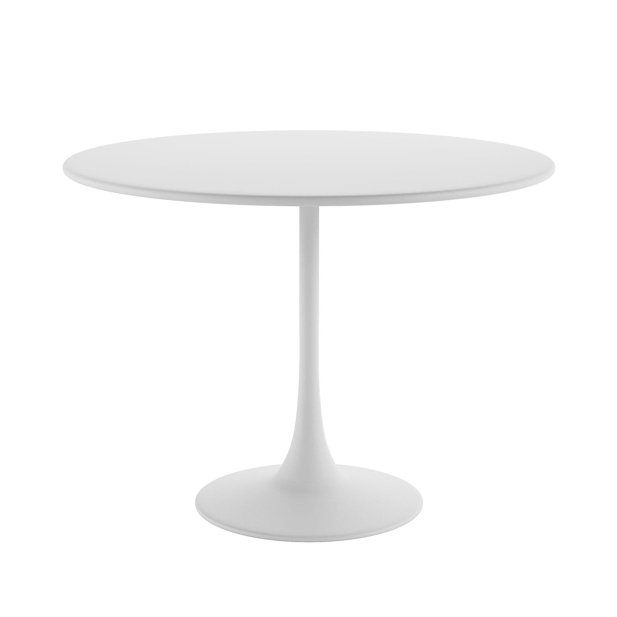Kurv® Dining Table - All Steel - White, Indoor/Outdoor