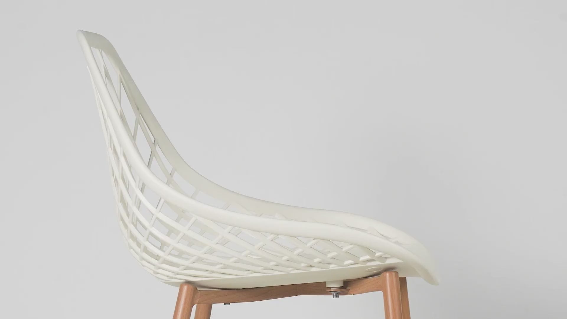 White with natural legs