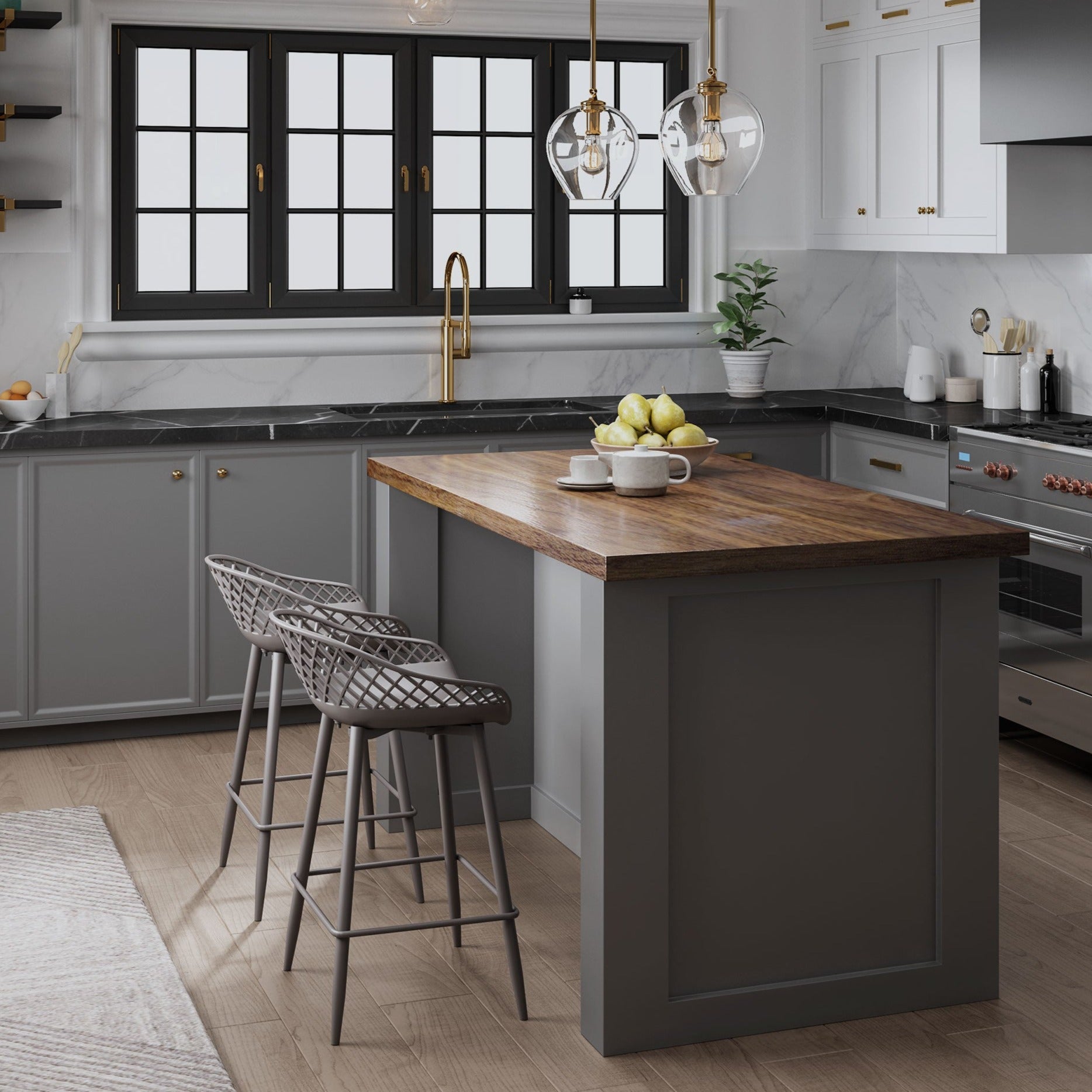 Warm gray with warm gray legs