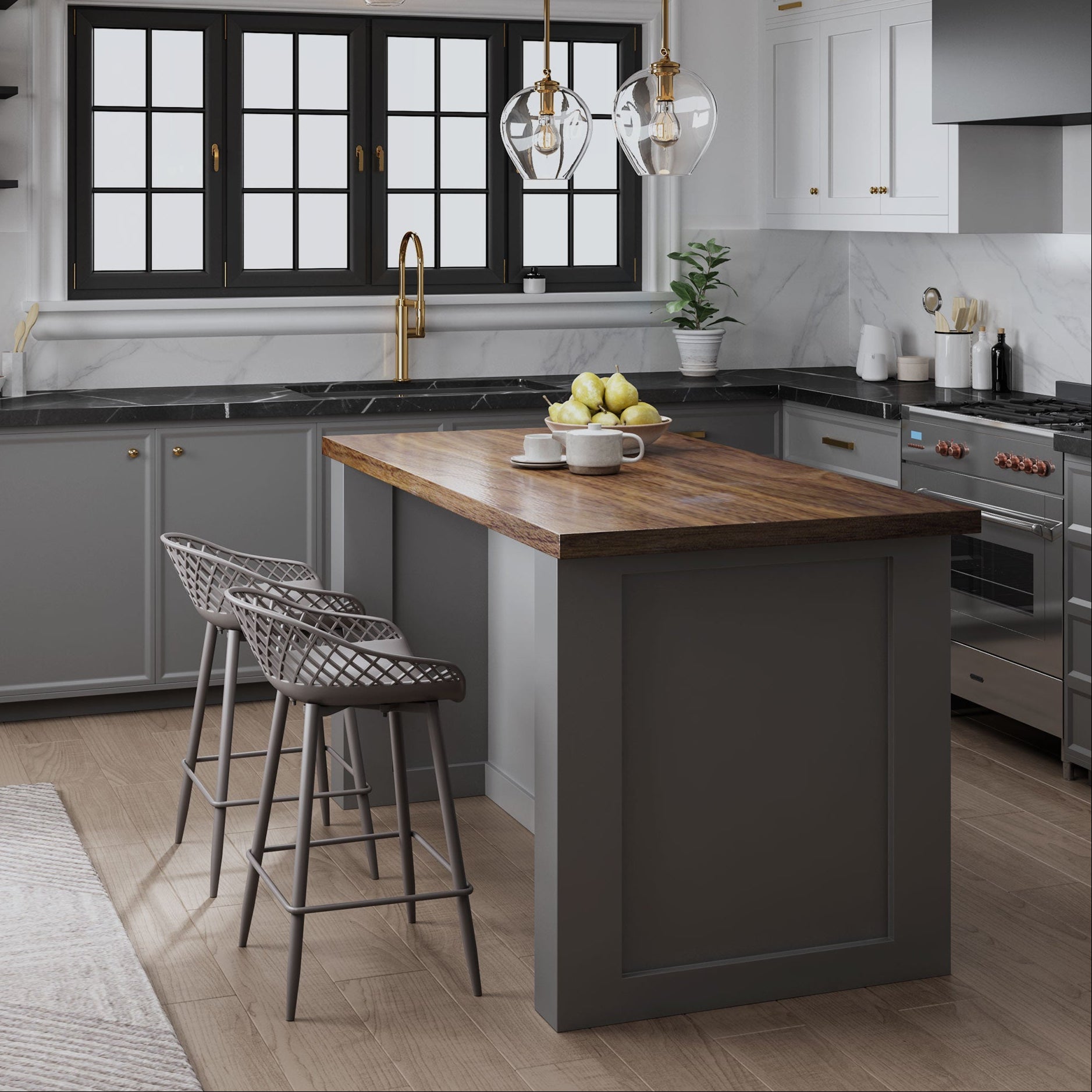 Warm gray with warm gray legs