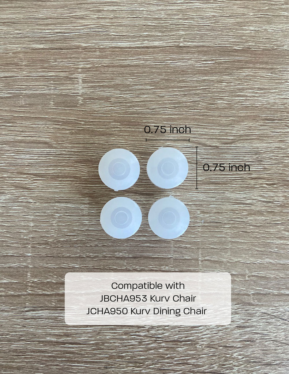 Chair Glides (large) - 0.75 inch